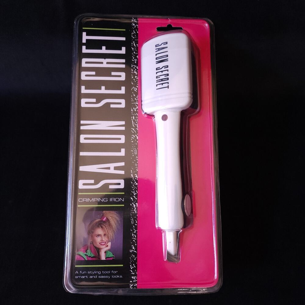 Vintage 1980s Salon Secret Crimping Iron Styling Tool CR1CS Brand New Rare